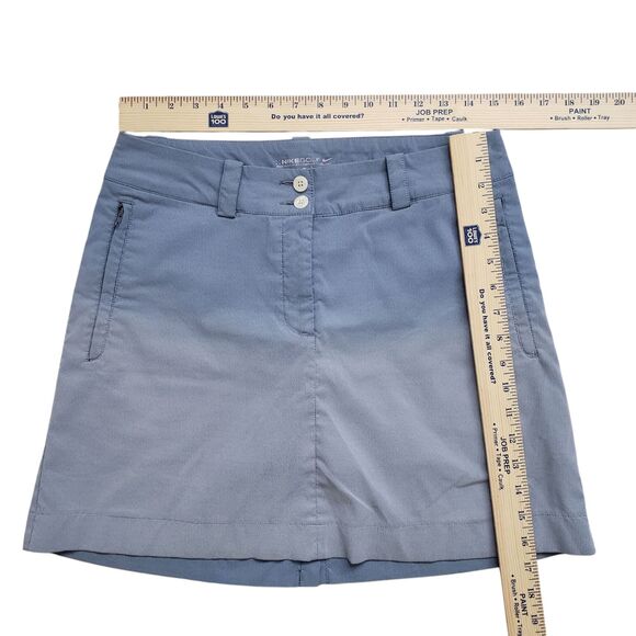 Nike Golf Dri Fit Skort Skirt Womens 6 Blue Ombre Performance Lined Shorts - Picture 6 of 8